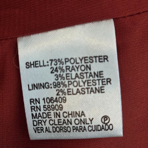 Gianni Bini The In Crowd Bell Sleeve Ruffle tiered Sophie Dress burnt orange 6 - Picture 9 of 9